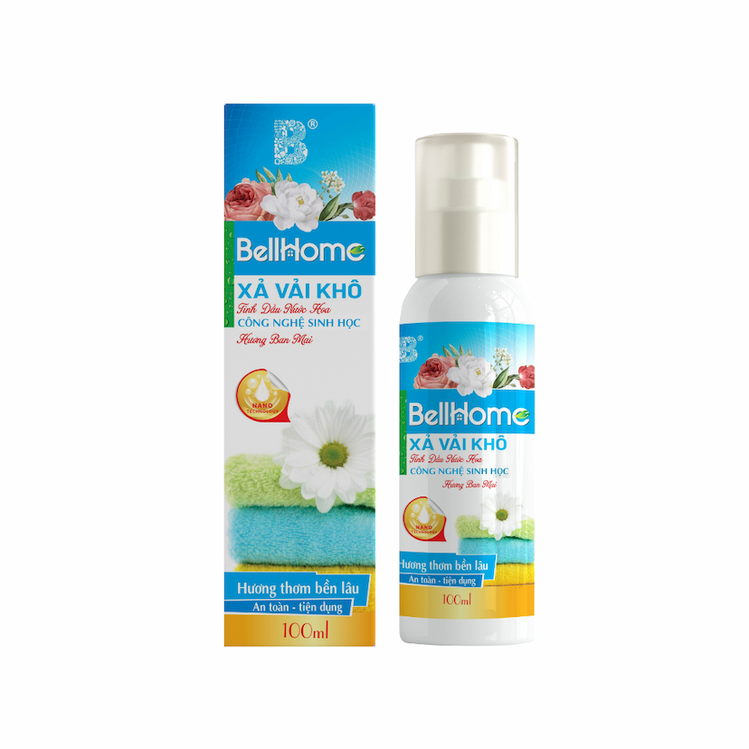 Xả Vải Khô Công Nghệ Sinh Học Bell Home Xanh Hương Ban Mai 100ml